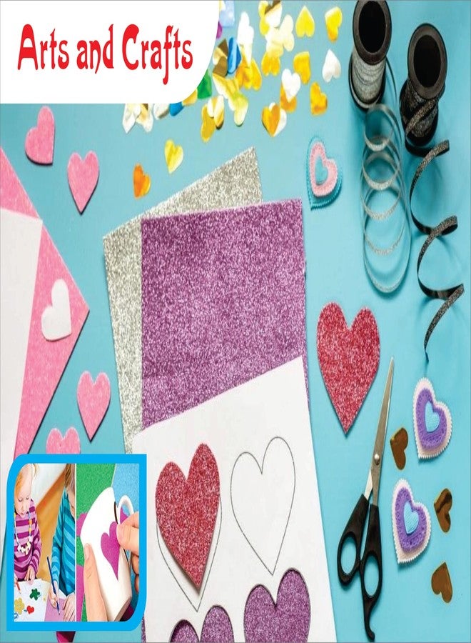 Creative Props Glitter Paper Sheets, Perfect for craft projects, scrapbooking, card making Self-Adhesive, Multicolour, 10 Pieces - Image 3